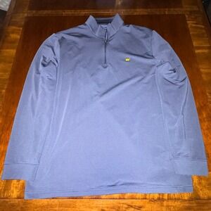 Jack Nicklaus Quarter‎ Zip Pullover XL Blue Performance Golf Mock Neck